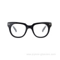 Factory Price Luxury Big Lenses Full Rim Acetate Spectacles For Unisex